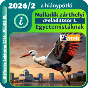 2026 Nulladik zárthelyi - egyetemi iFeladatsor I.